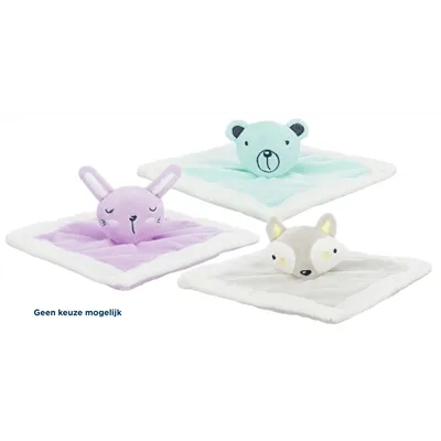 TRIXIE JUNIOR KNUFFELDOEKJE PLUCHE ASSORTI 20X20 CM TRIXIE JUNIOR KNUFFELDOEKJE PLUCHE ASSORTI 20X20 CM