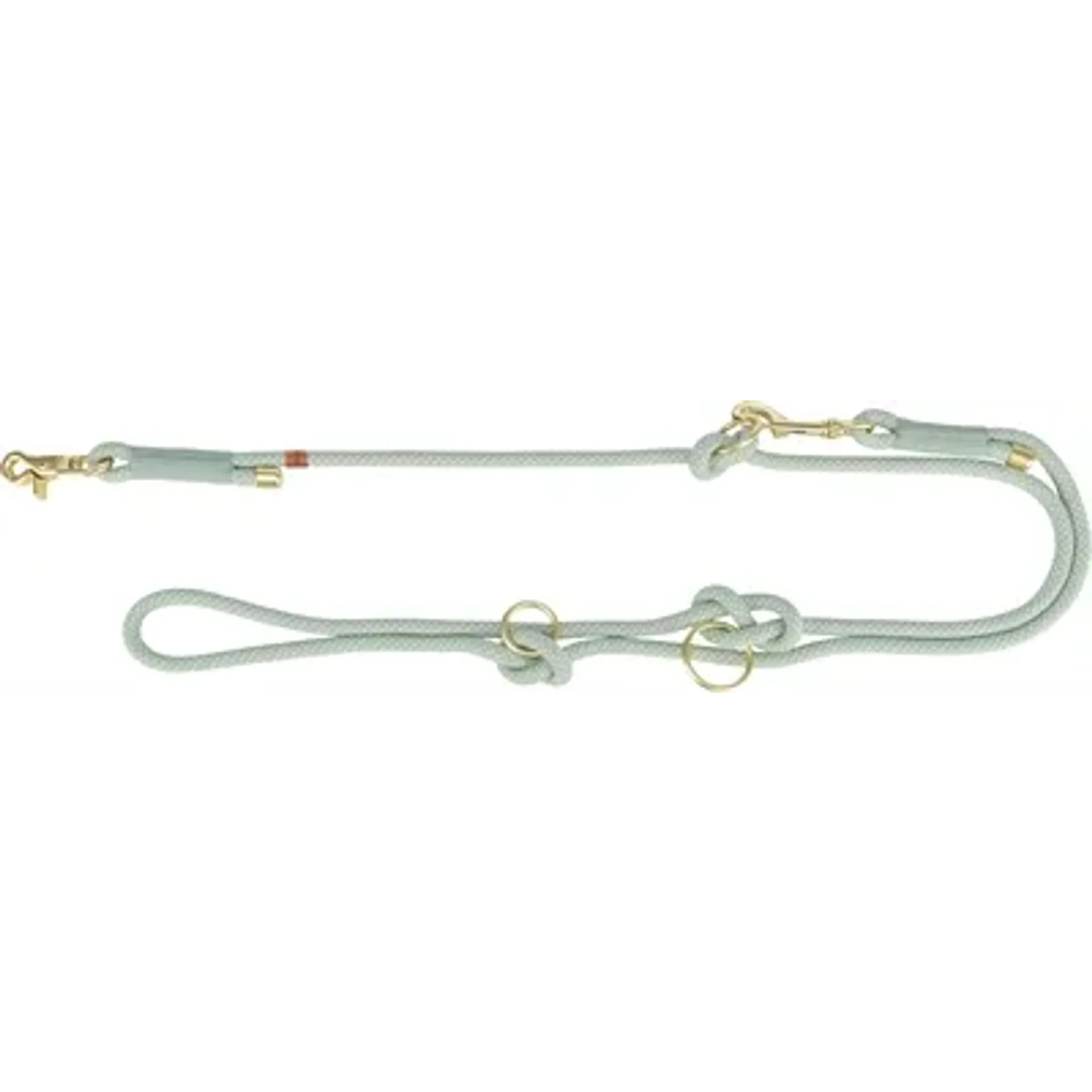 TRIXIE SOFT ROPE HONDENRIEM VERSTELBAAR SALIEGROEN / MINT 200X1 CM