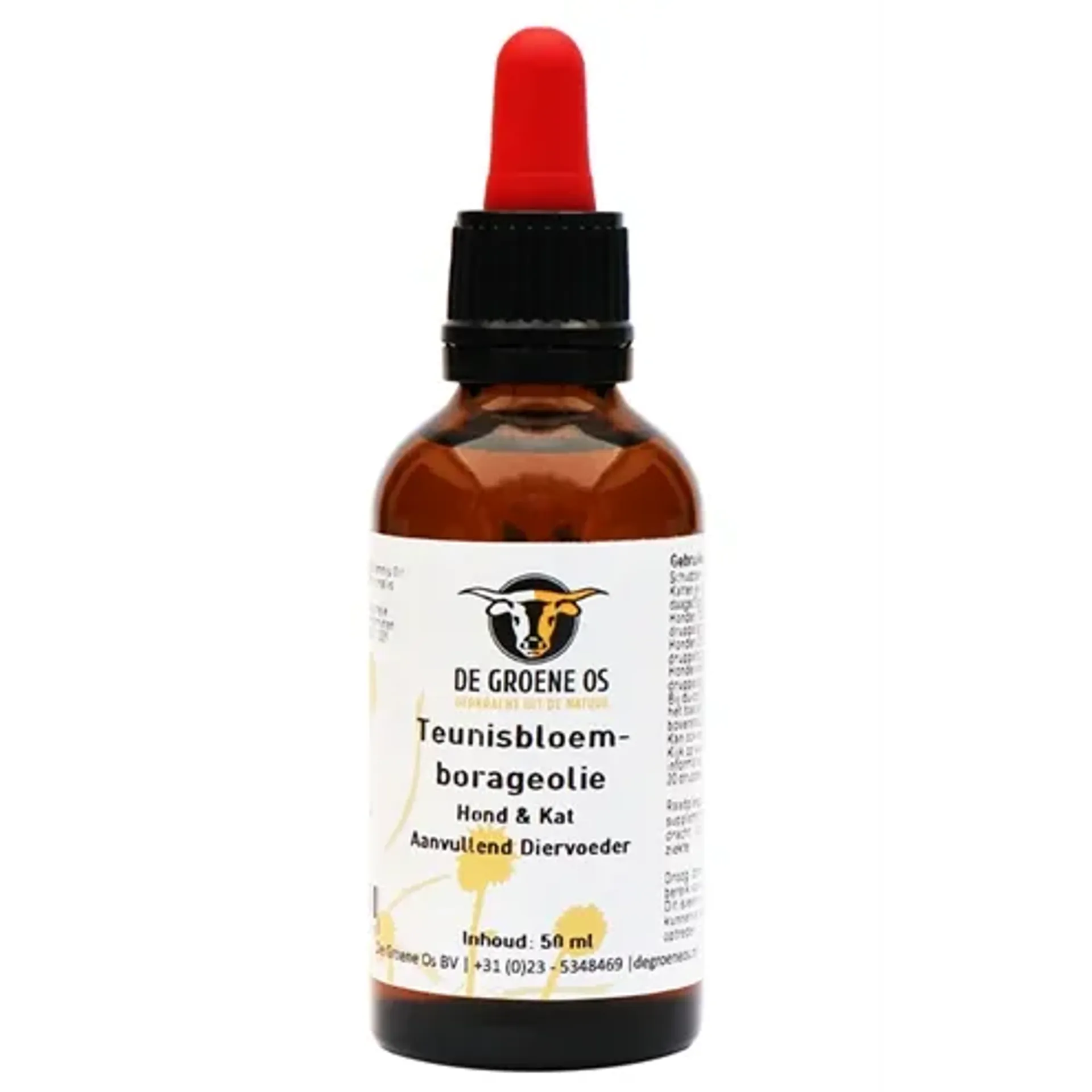 DE GROENE OS TEUNISBLOEM-BORAGEOLIE HOND / KAT 50 ML