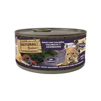 NATURAL GREATNESS CAT TURKEY / SALMON / PUMKIN / CRANBERRIES 185 GR NATURAL GREATNESS CAT TURKEY / SALMON / PUMKIN / CRANBERRIES 185 GR