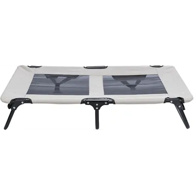 TRIXIE STRETCHER HONDENLIGBED GRIJS / ZWART 79X50X19 CM TRIXIE STRETCHER HONDENLIGBED GRIJS / ZWART 79X50X19 CM