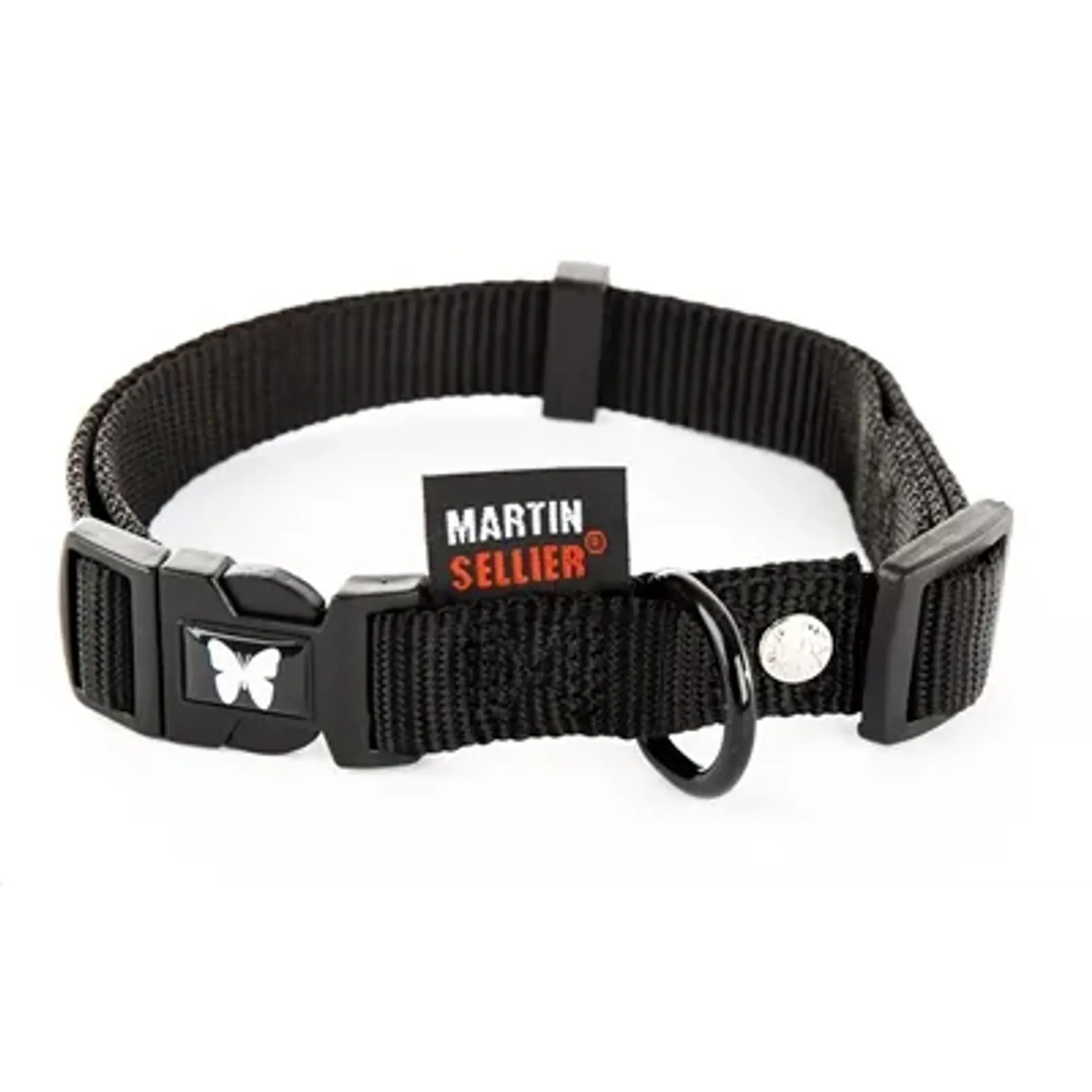 MARTIN HALSBAND VERSTELBAAR NYLON ZWART 40-55X2 CM