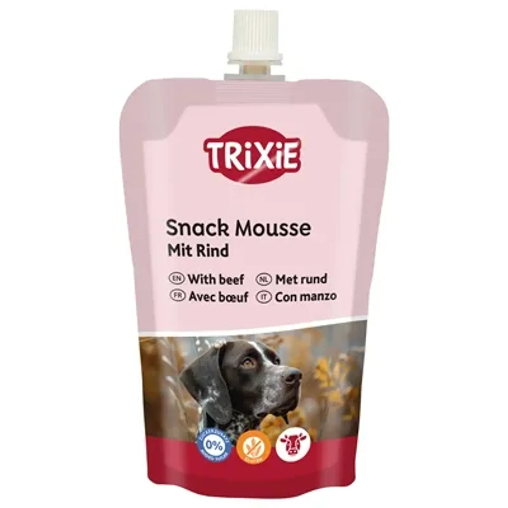 TRIXIE SNACK MOUSSE MET RUND 200 GR