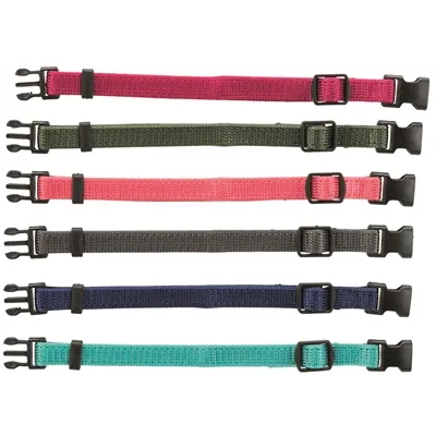 TRIXIE PUPPY HALSBAND SET FUCHSIA/GRAFIET/INDIGO/BOSGROEN/KORAAL 17-25 CM 6 ST TRIXIE PUPPY HALSBAND SET FUCHSIA/GRAFIET/INDIGO/BOSGROEN/KORAAL 17-25 CM 6 ST