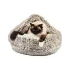 CROCI KATTENMAND IGLO GEMELEERD BEIGE / WIT 50X35 CM CROCI KATTENMAND IGLO GEMELEERD BEIGE / WIT 50X35 CM