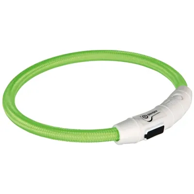 TRIXIE LICHTGEVENDE HALSBAND HOND FLASH USB TPU / NYLON GROEN 65X0,7 cm TRIXIE LICHTGEVENDE HALSBAND HOND FLASH USB TPU / NYLON GROEN 65X0,7 cm