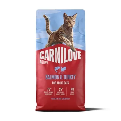 CARNILOVE ACTIVE ADULT ALL BREEDS SALMON / TURKEY 6 KG CARNILOVE ACTIVE ADULT ALL BREEDS SALMON / TURKEY 6 KG
