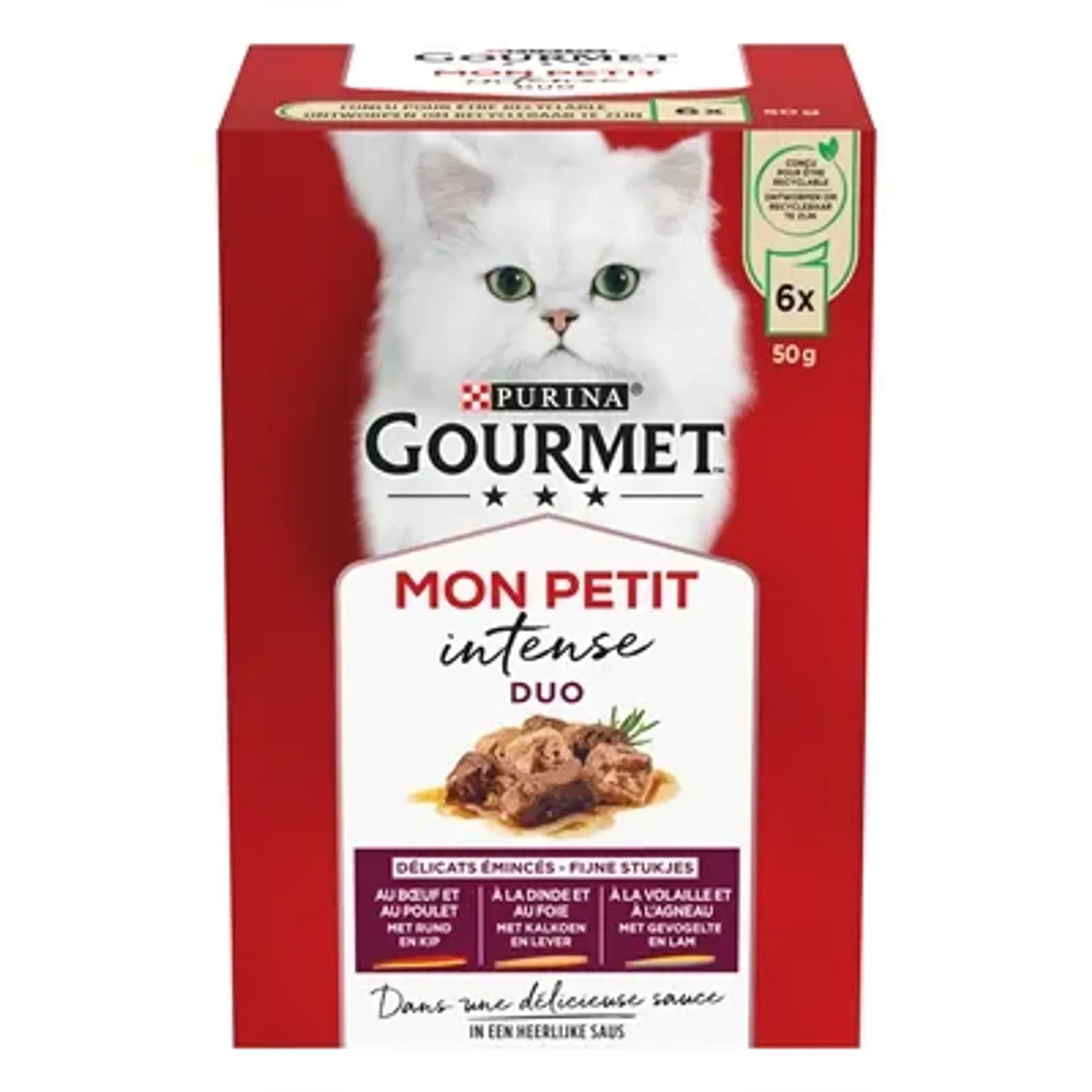 GOURMET MON PETIT DUO VLEES 6X50 GR