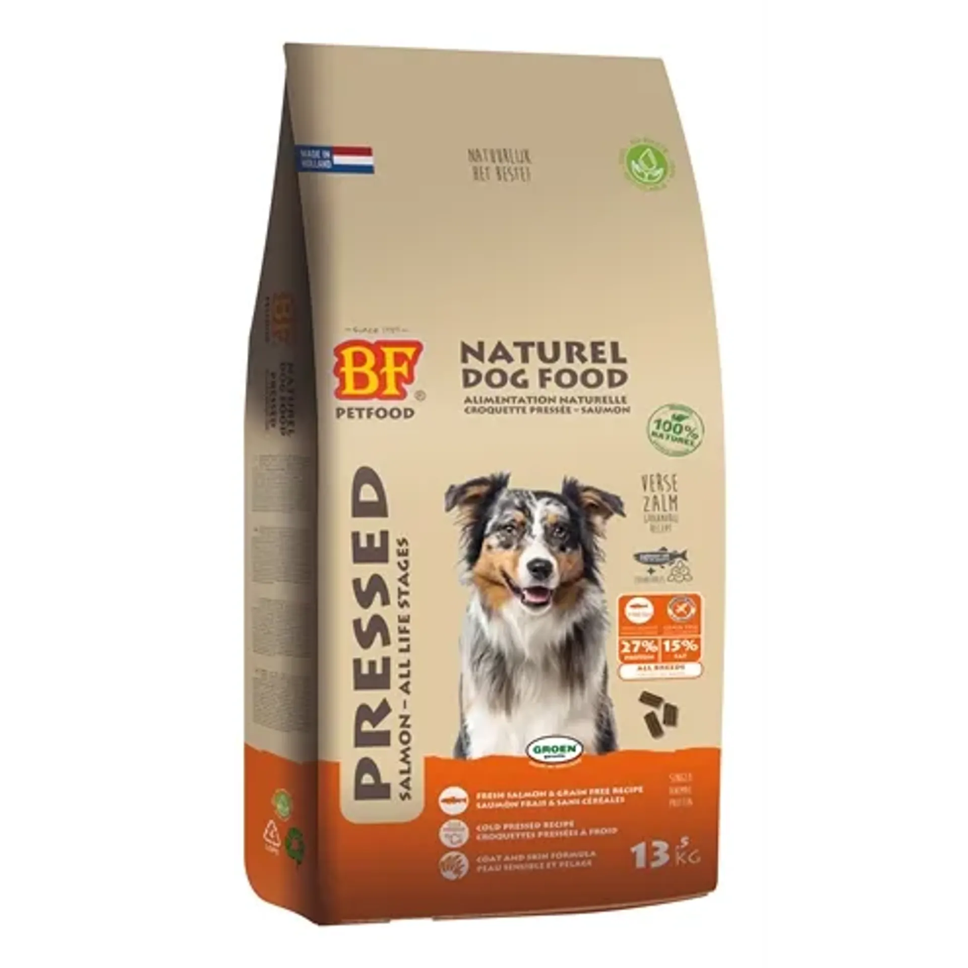 BF PETFOOD GEPERST ZALM GRAANVRIJ 13,5 KG