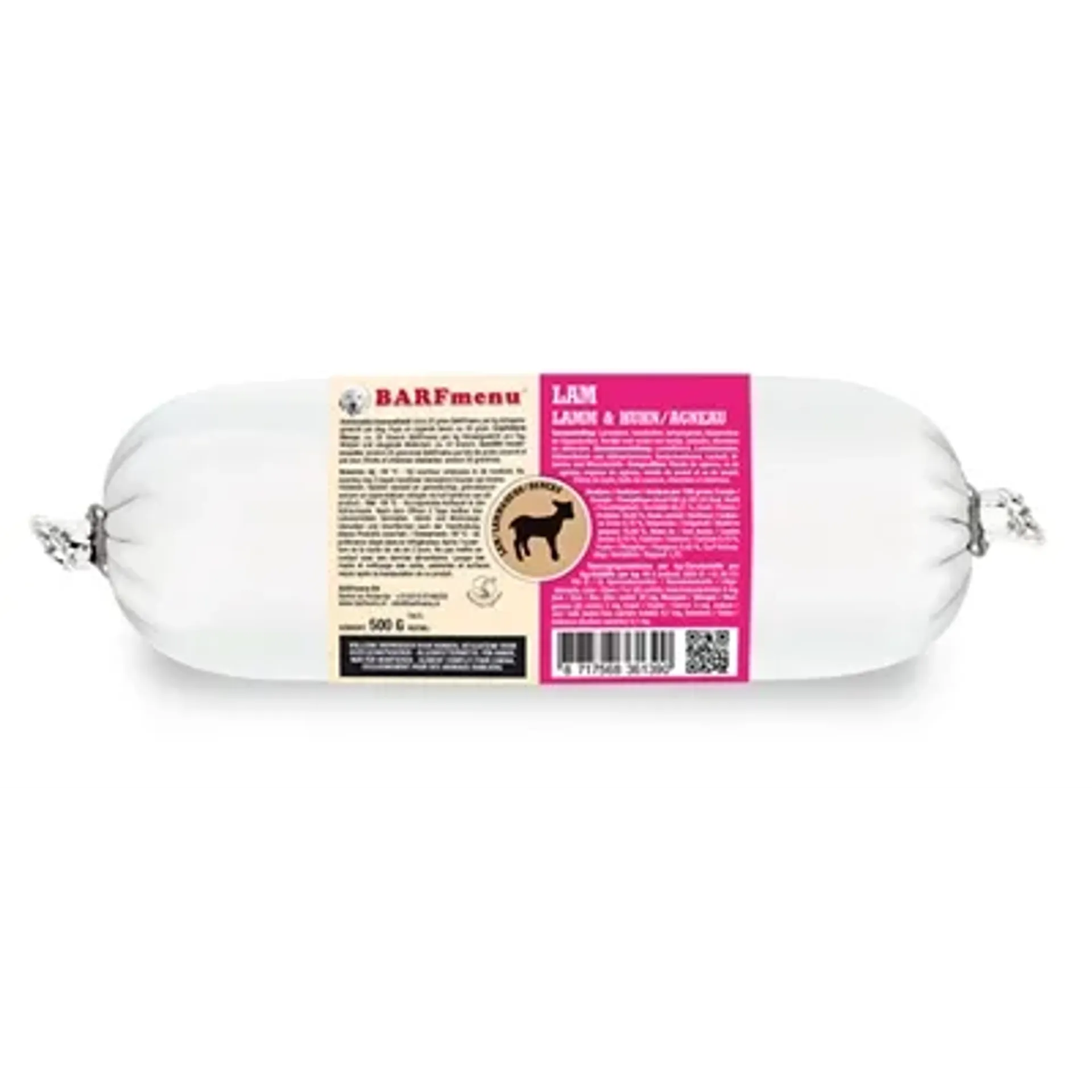 BARFMENU LAM HONDENVOER 500 GR