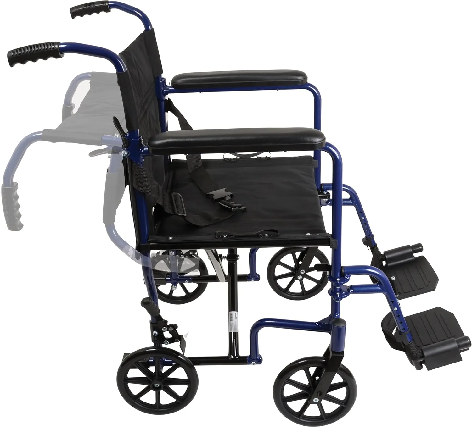 ProBasics Aluminum Lightweight Foldable Transport Chair With 19 inch Seat - Image 7