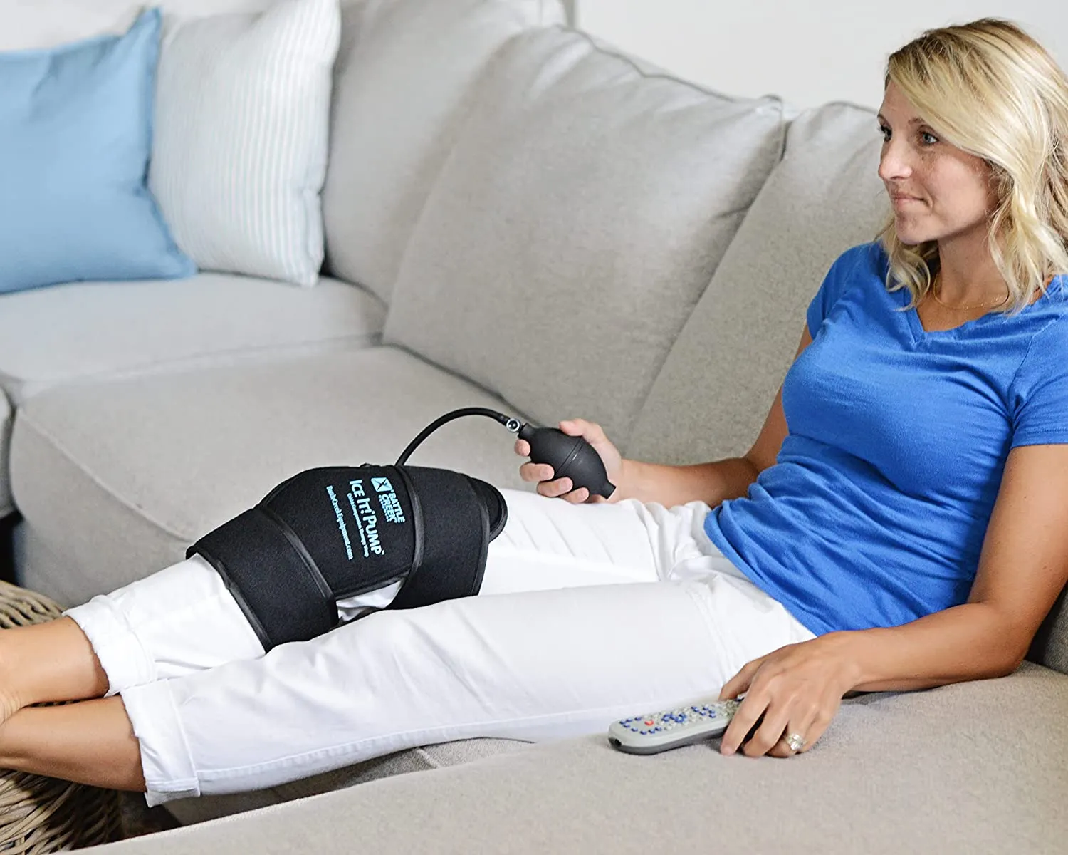 Battle Creek Ice It! Pump - Cold & Compression Therapy Wrap For Knee & Elbow - Image 4
