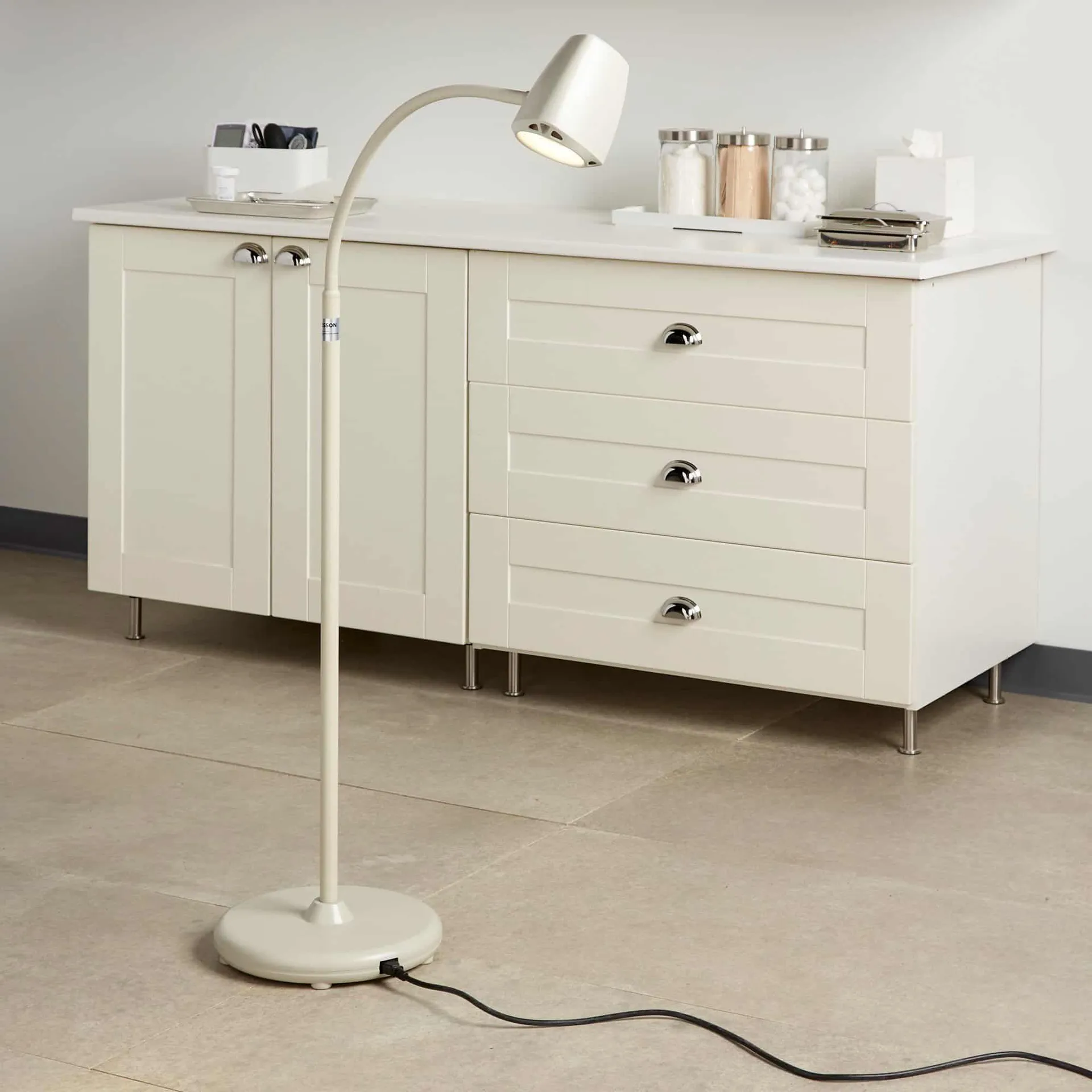 McKesson Floor Standing LED Exam Light 12 Watt Beige - Image 5