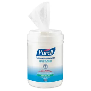 GOJO Purell Hand Sanitizing Wipes, Ethyl Alcohol Wipe Canister GOJO Purell Hand Sanitizing Wipes, Ethyl Alcohol Wipe Canister