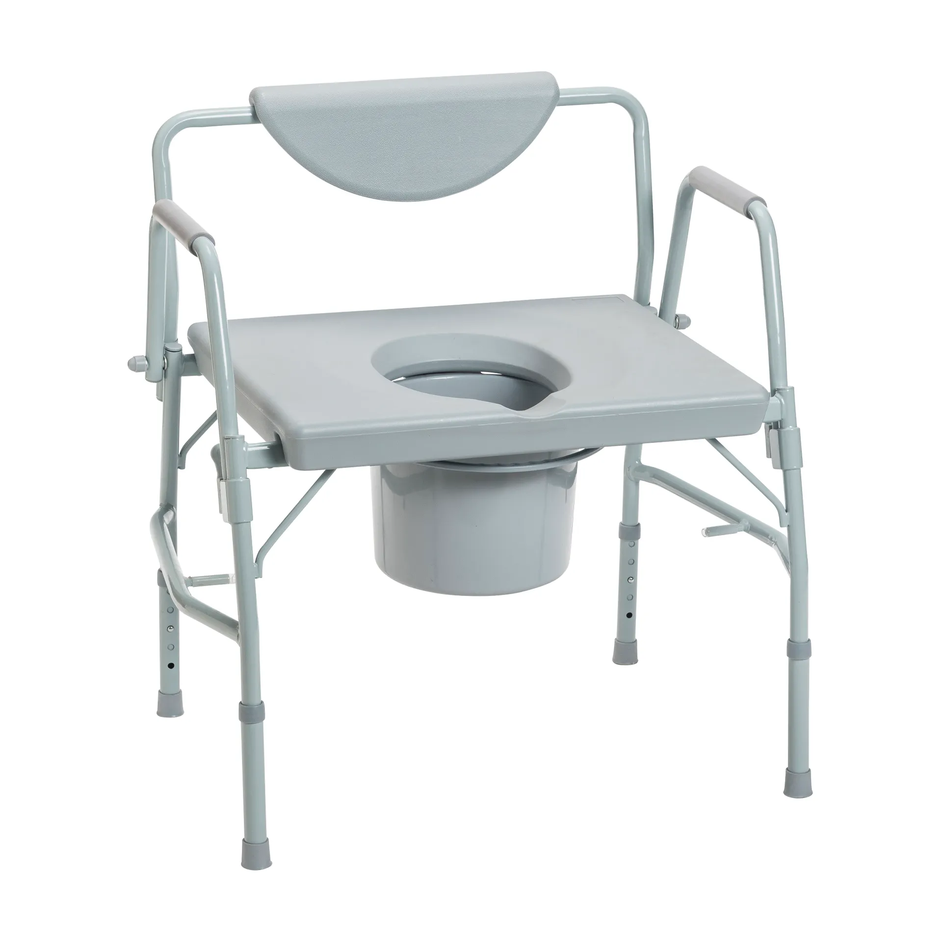 Drive Medical Bariatric Drop Arm Bedside Commode Chair - Image 2