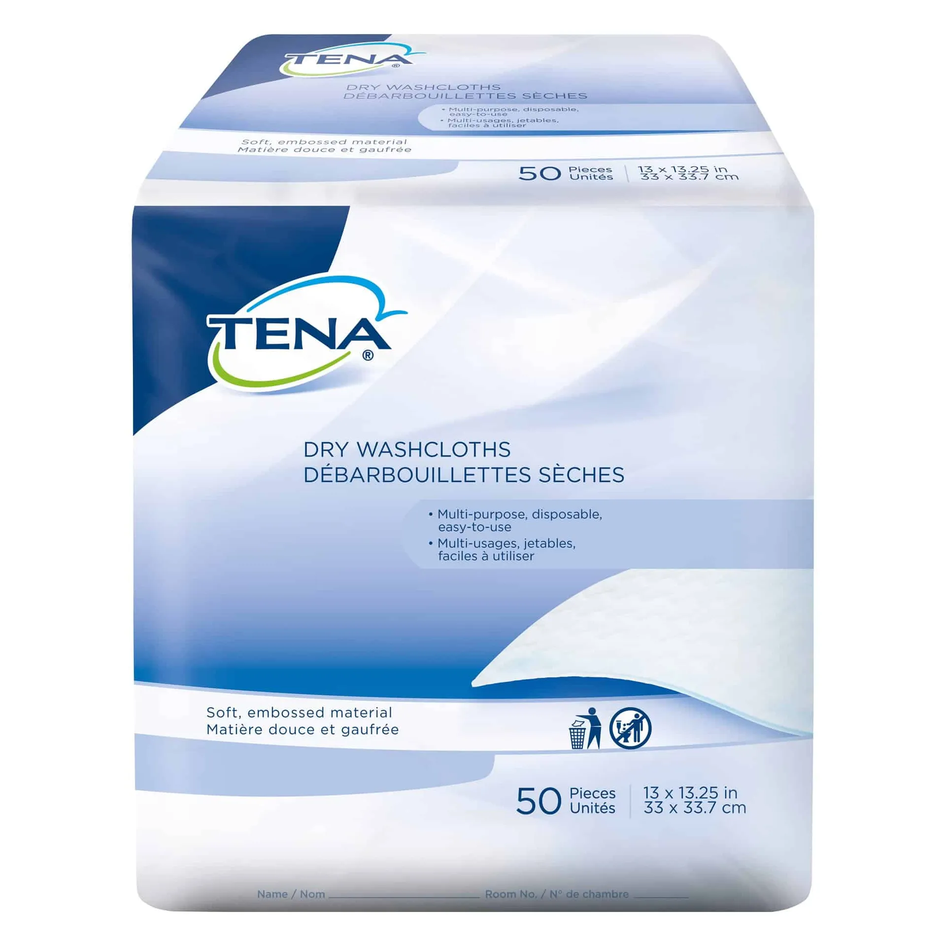TENA Dry Washcloths TENA Dry Washcloths