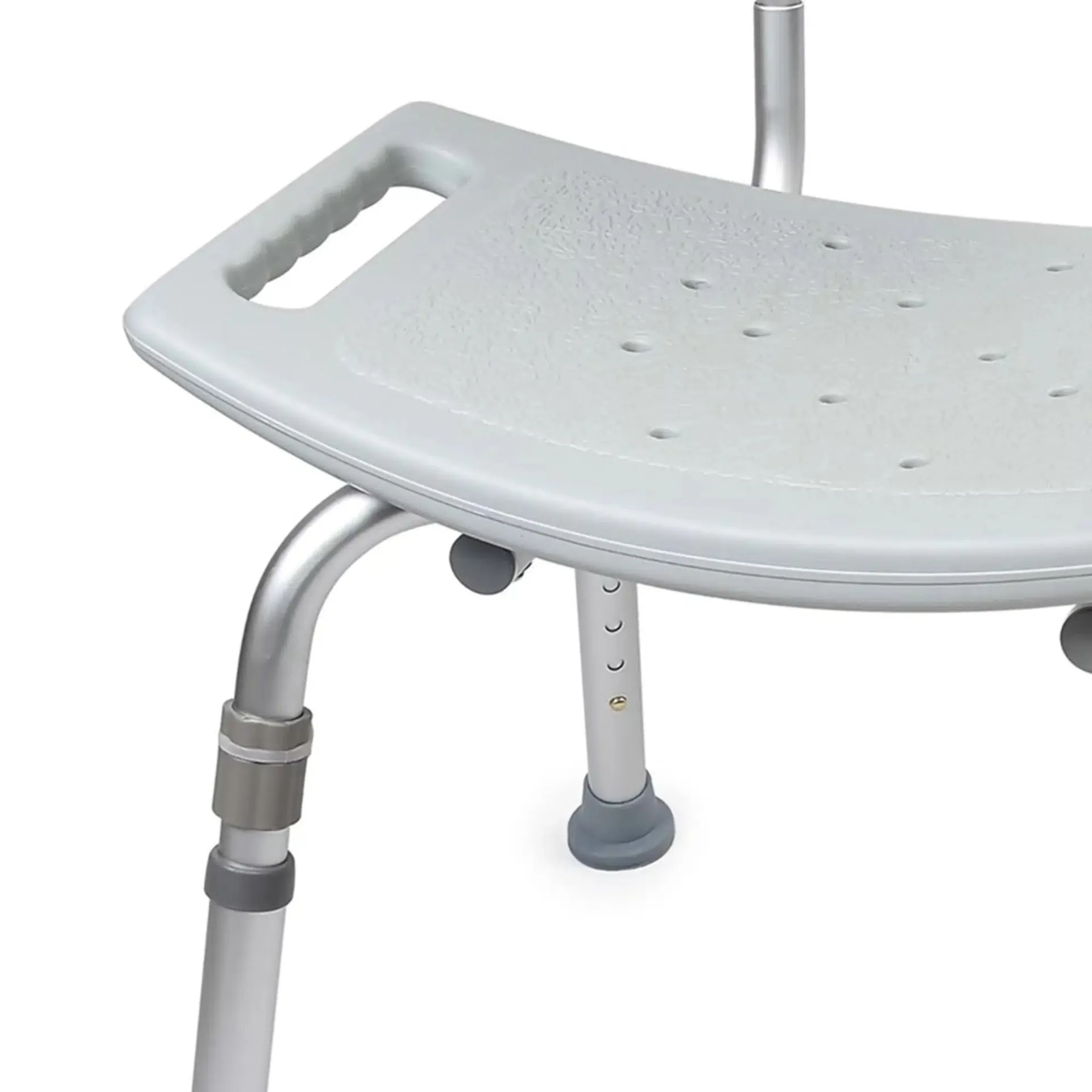 McKesson Bath Bench Without Arms, Aluminum Frame Removable Backrest - Image 3