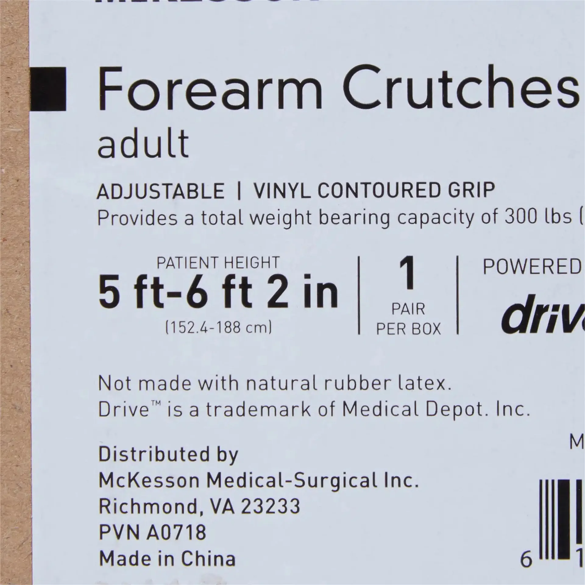 McKesson Forearm Crutch Adult Steel Frame - Image 6