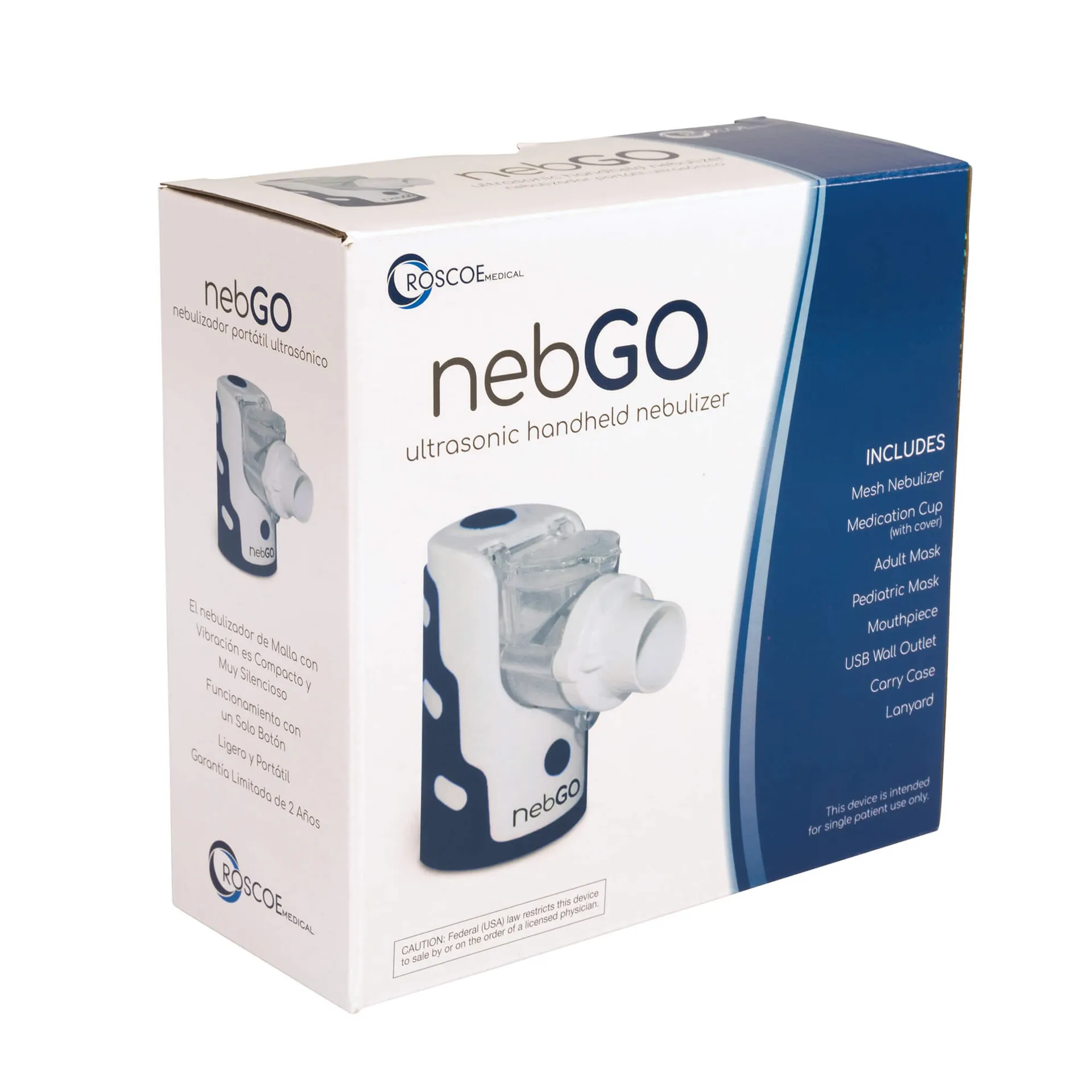 Roscoe nebGO Ultrasonic Portable Handheld Nebulizer - Image 3