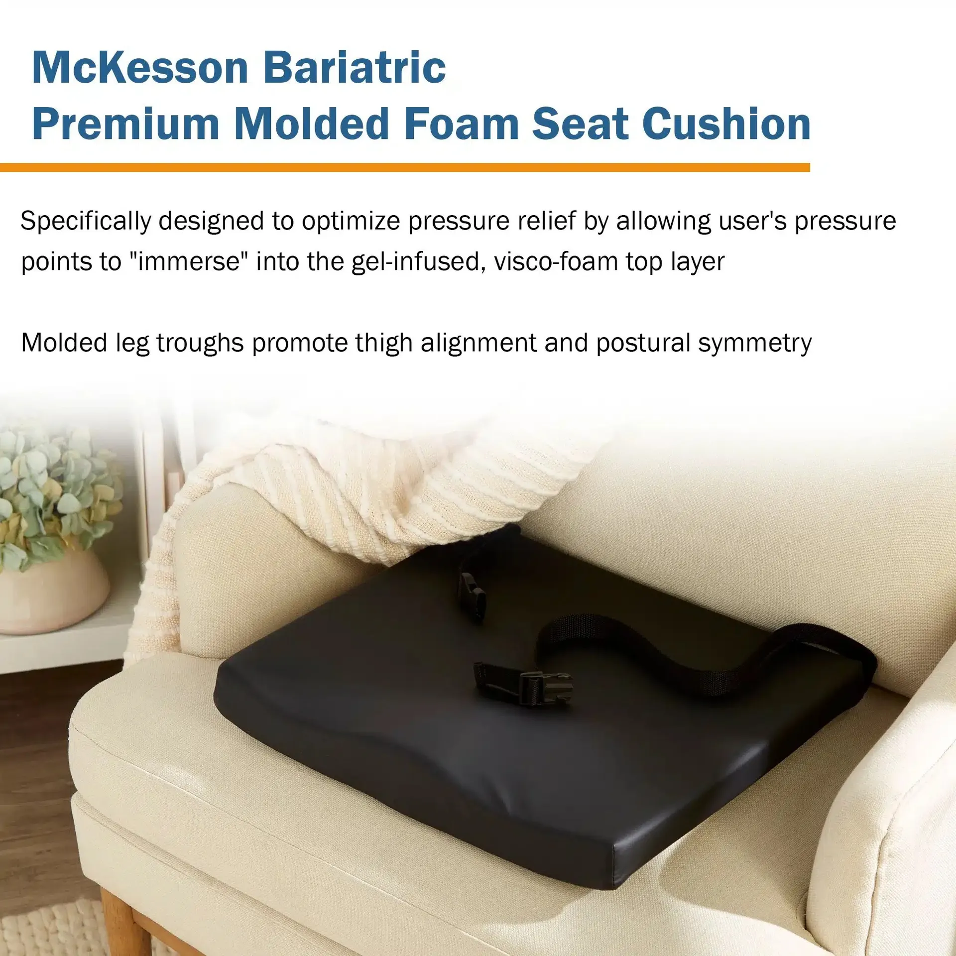 McKesson Premium Molded Foam Seat Cushion - Image 7