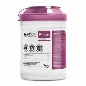 Sani-Cloth Prime Surface Disinfectant Cleaner Premoistened Germicidal Wipe, Non-Sterile Alcohol Scent Wipes Large Canister Sani-Cloth Prime Surface Disinfectant Cleaner Premoistened Germicidal Wipe, Non-Sterile Alcohol Scent Wipes Large Canister
