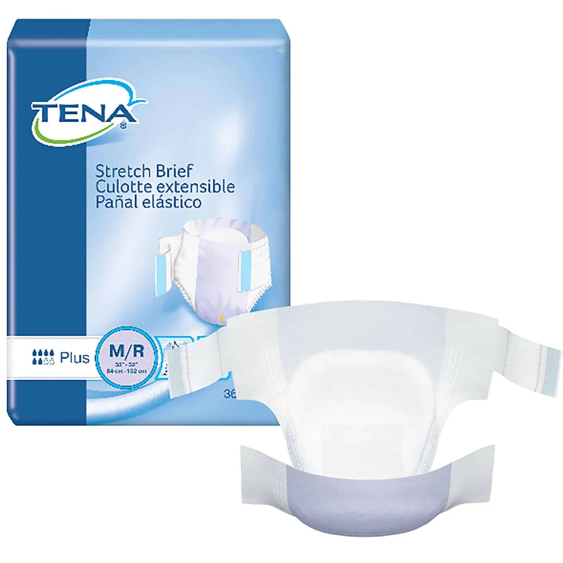 TENA Stretch Plus Brief Unisex Adult Incontinence Briefs TENA Stretch Plus Brief Unisex Adult Incontinence Briefs