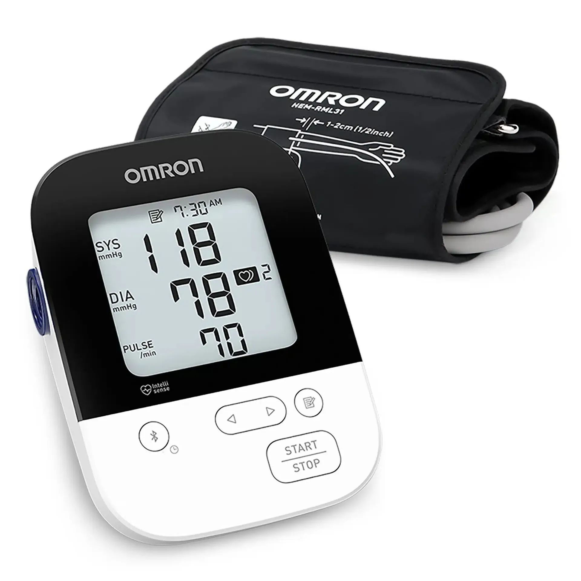 Omron 5 Series Wireless Upper Arm Digital Blood Pressure Monitor, Adult Nylon Cuff 9 - 17 in - Image 3