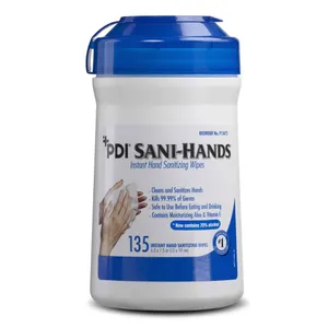 Sani-Hands Instant Hand Sanitizing Wipes, Ethyl Alcohol Unscented in Canister Sani-Hands Instant Hand Sanitizing Wipes, Ethyl Alcohol Unscented in Canister
