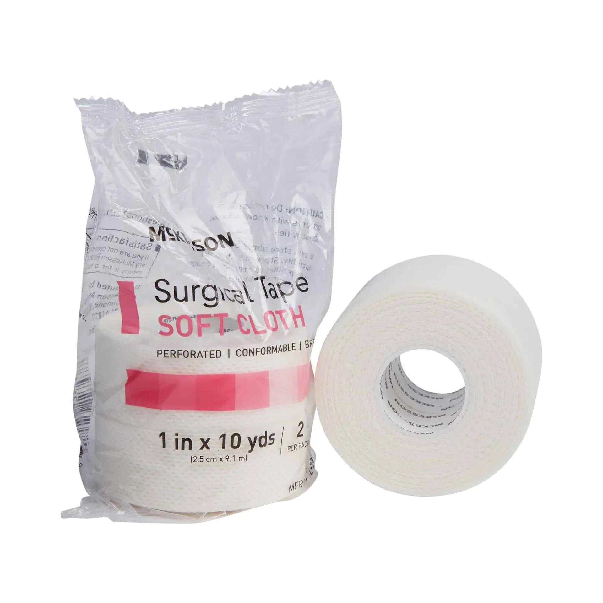 McKesson Perforated Soft Cloth Medical Tape White NonSterile McKesson Perforated Soft Cloth Medical Tape White NonSterile