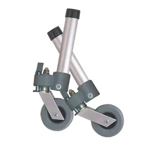 Drive Medical Locking Swivel Walker Wheels with Two Sets of Rear Glides Drive Medical Locking Swivel Walker Wheels with Two Sets of Rear Glides