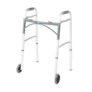 Drive Medical Deluxe Two Button Folding Walker with 5″ Wheels Drive Medical Deluxe Two Button Folding Walker with 5″ Wheels