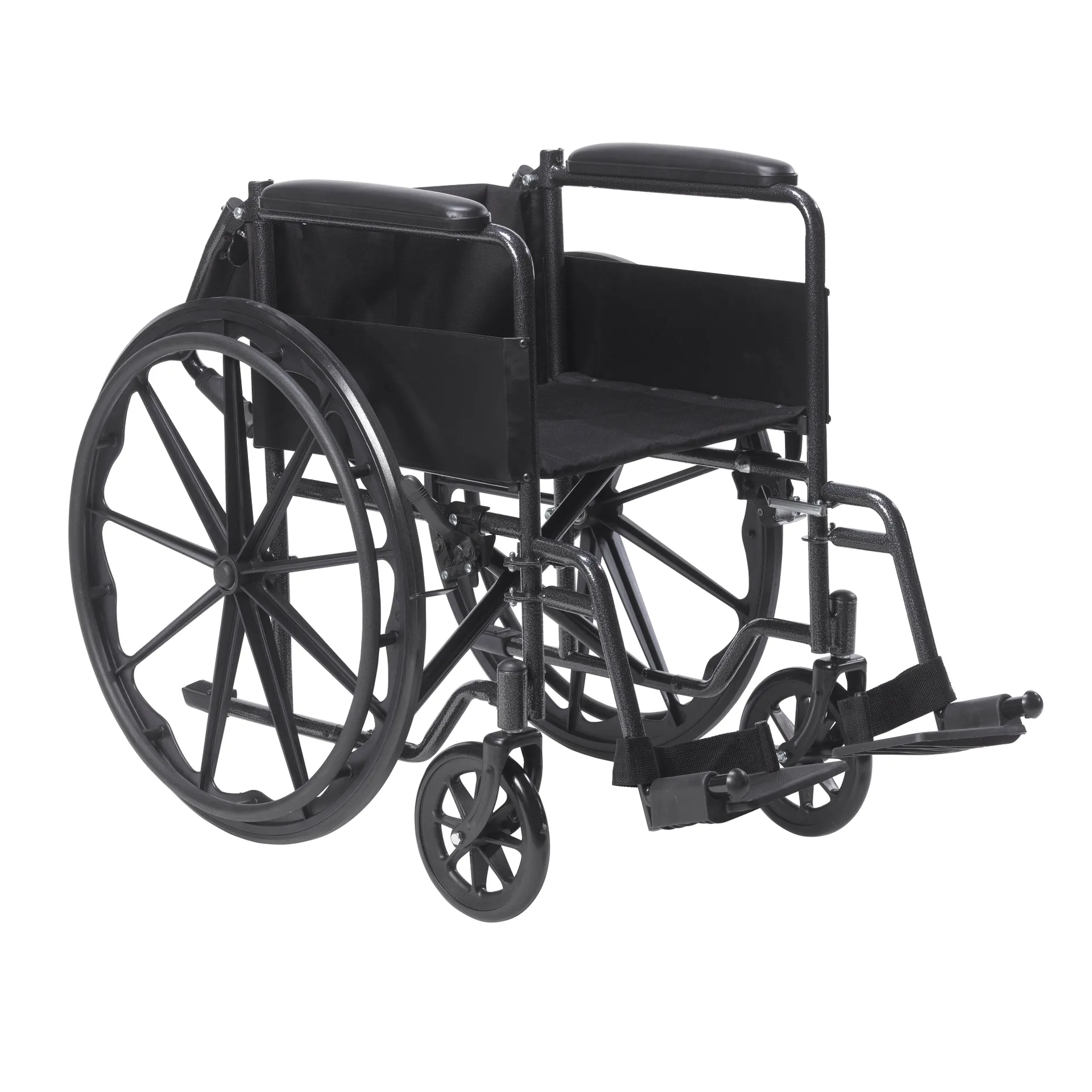 Drive Medical Silver Sport 1 Wheelchair with Full Arms and Swing away Removable Footrest - Image 3