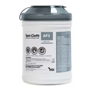 Sani-Cloth® AF3 Surface Disinfectant Cleaner Premoistened Germicidal Wipes, Large Canister Sani-Cloth® AF3 Surface Disinfectant Cleaner Premoistened Germicidal Wipes, Large Canister