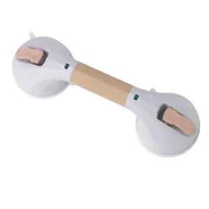 Drive Medical Suction Cup Grab Bar, 12″, White and Beige Drive Medical Suction Cup Grab Bar, 12″, White and Beige
