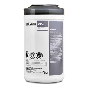 Sani-Cloth® AF3 Surface Disinfectant Cleaner Premoistened Germicidal Wipes, X-Large Canister Sani-Cloth® AF3 Surface Disinfectant Cleaner Premoistened Germicidal Wipes, X-Large Canister