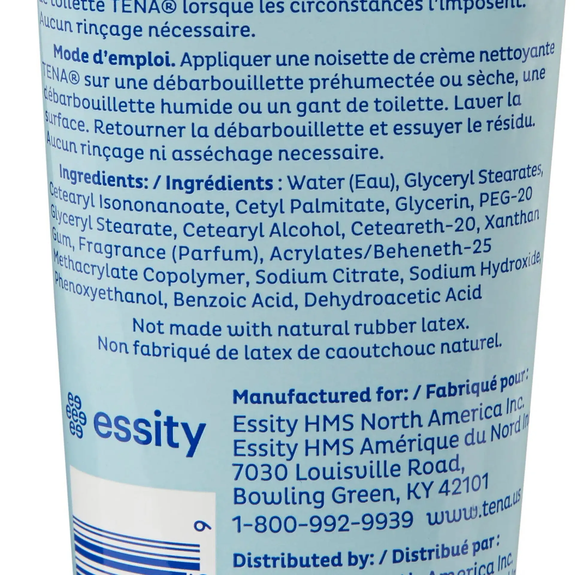 TENA Body Wash Cleansing Cream, Alcohol-Free, White, 3-in-1 Formula, 8.5 oz, Mild Scent - Image 3