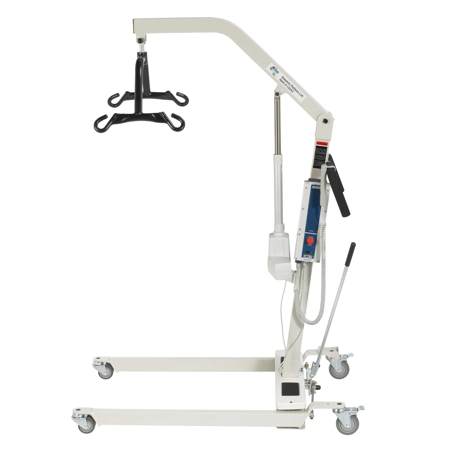 Drive Medical Bariatric Battery Powered Electric Patient Lift with Four Point Cradle and Rechargeable, Removable Battery, No Wall Mount - Image 10