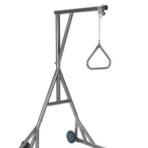 Drive Medical Heavy Duty Trapeze with Base and Wheels, Silver Vein Drive Medical Heavy Duty Trapeze with Base and Wheels, Silver Vein