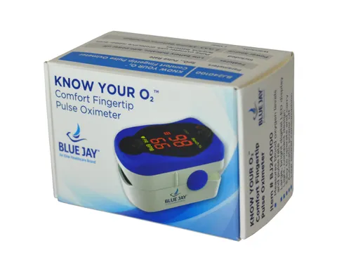 KNOW YOUR O2 Comfort Fingertip Pulse Oximeter by Blue Jay - Image 2