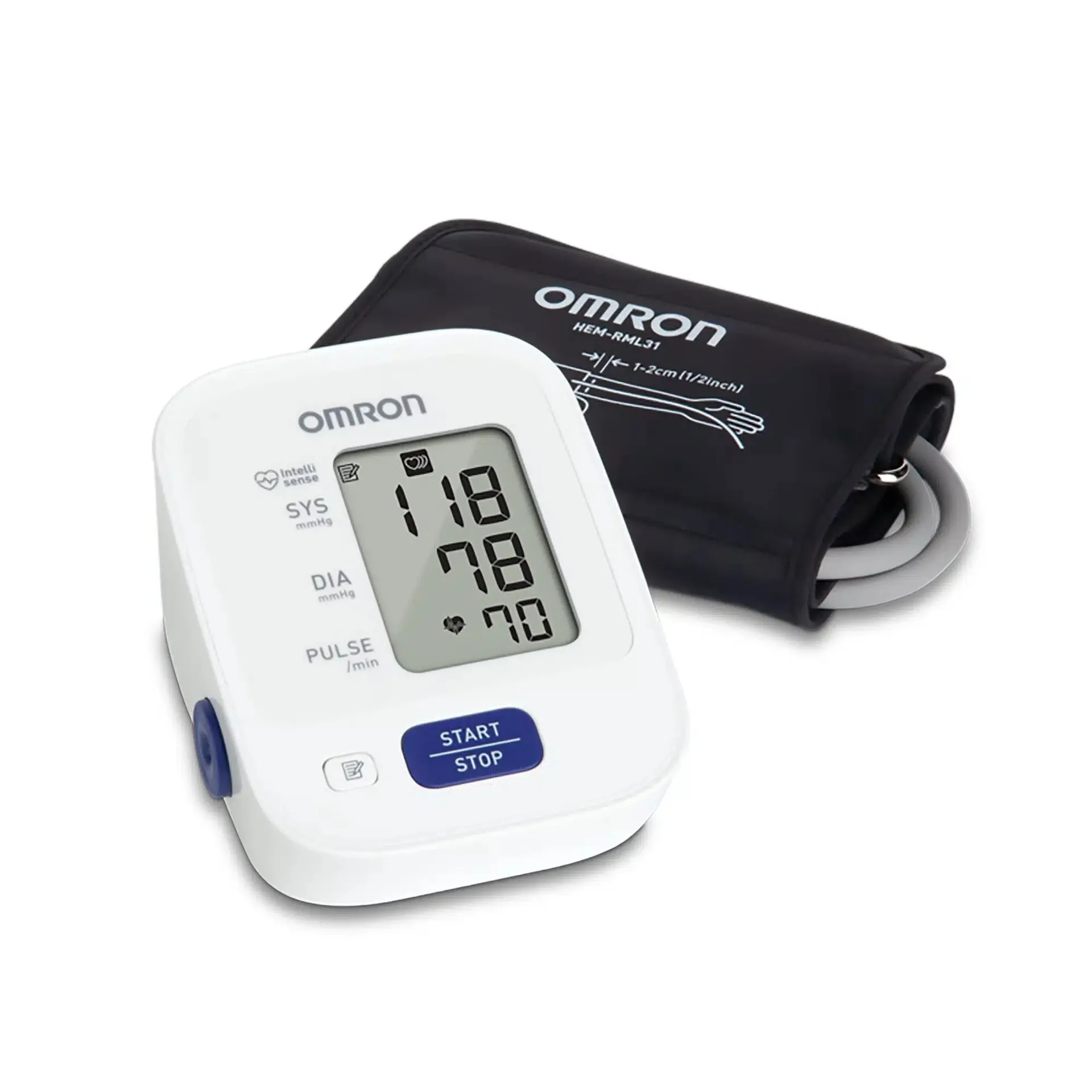 Omron 3 Series Upper Arm Automatic Digital Blood Pressure Monitor, Adult Large Nylon Cuff Cuff 9 - 17 in - Image 3