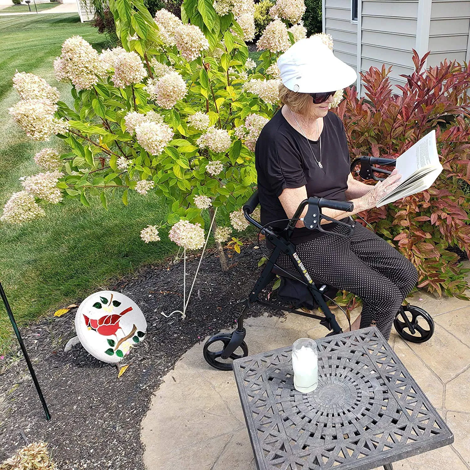 ProBasics Aluminum Height Adjustable Rollator with 8" Wheels - Image 7