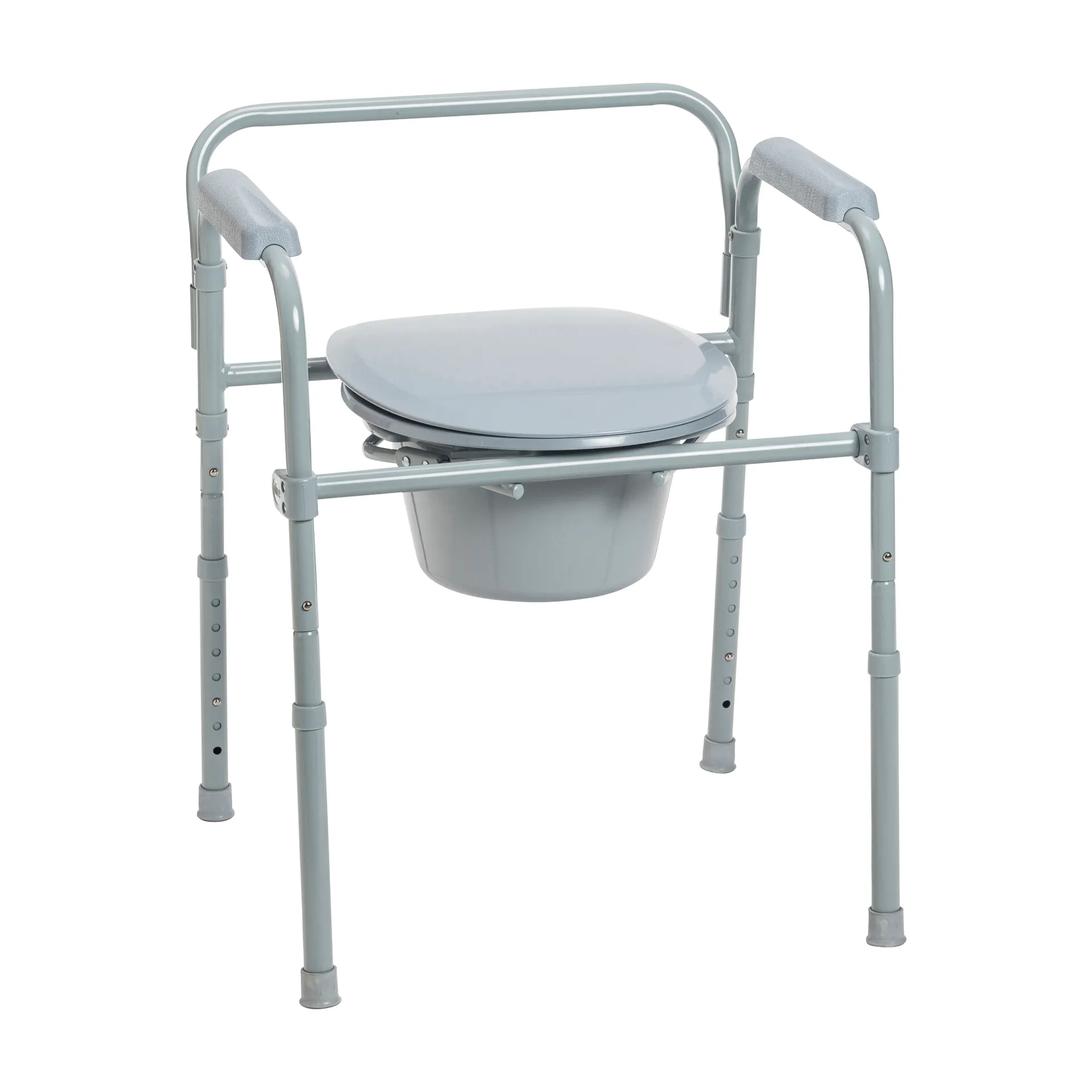 Drive Medical Steel Folding Frame Commode - Image 2