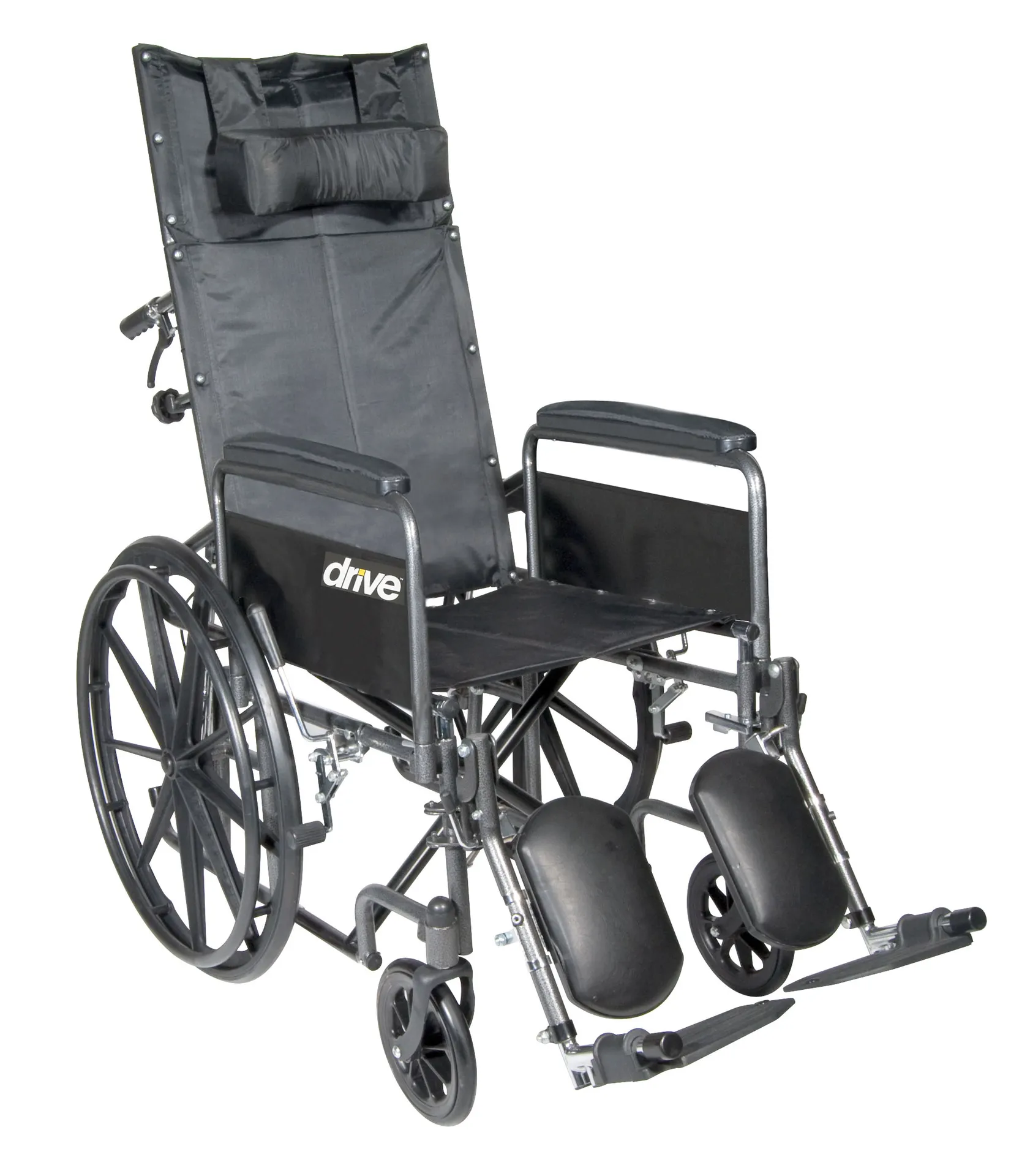 Drive Medical Silver Sport Reclining Wheelchair with Elevating Leg Rests Drive Medical Silver Sport Reclining Wheelchair with Elevating Leg Rests