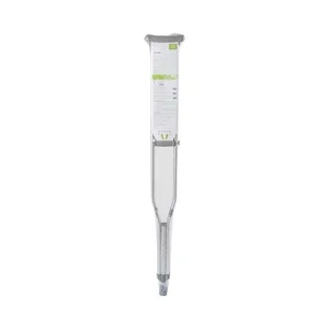 McKesson Underarm Aluminum Crutches with Push Button Wing Nut Adjustment McKesson Underarm Aluminum Crutches with Push Button Wing Nut Adjustment
