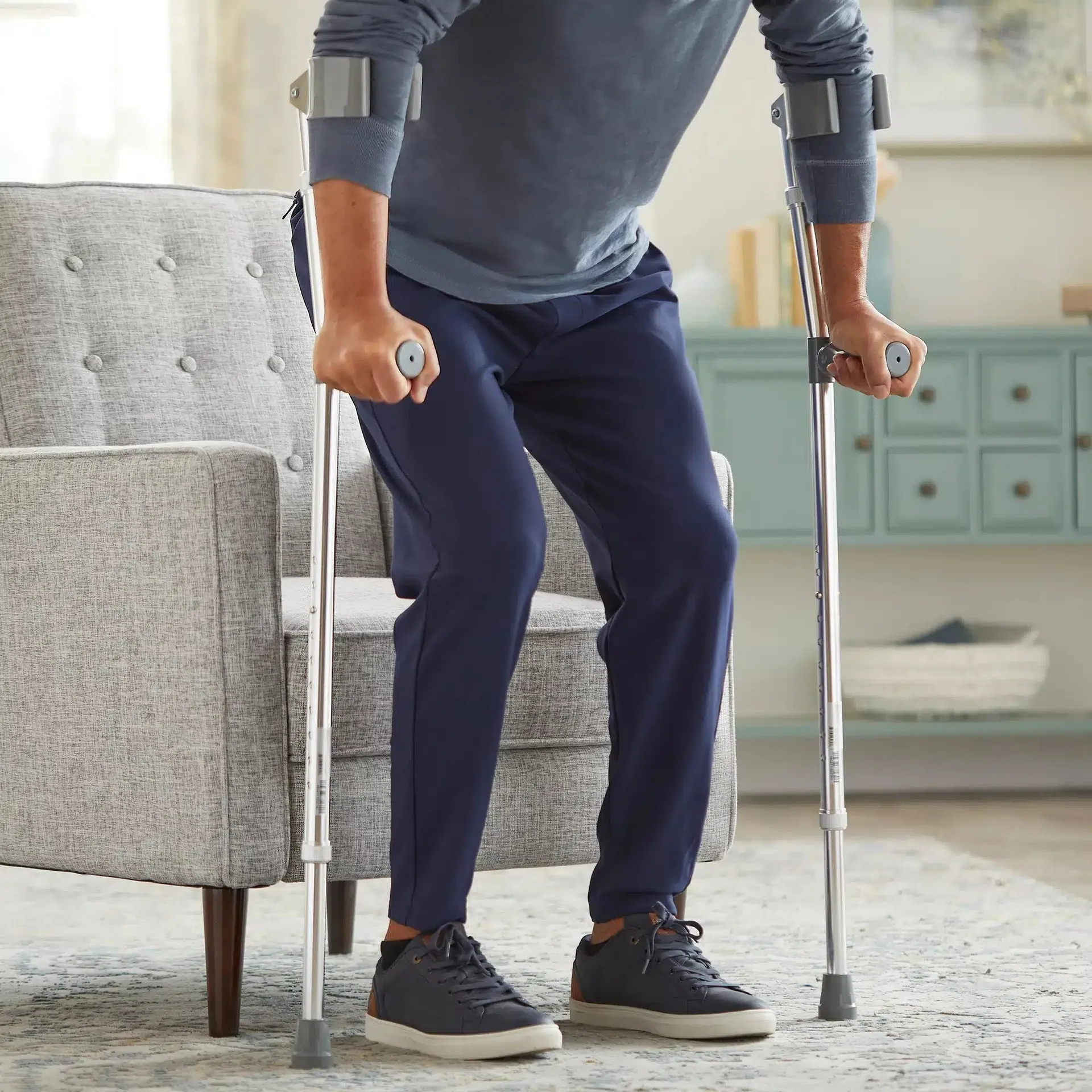 McKesson Forearm Crutch Adult Steel Frame - Image 7