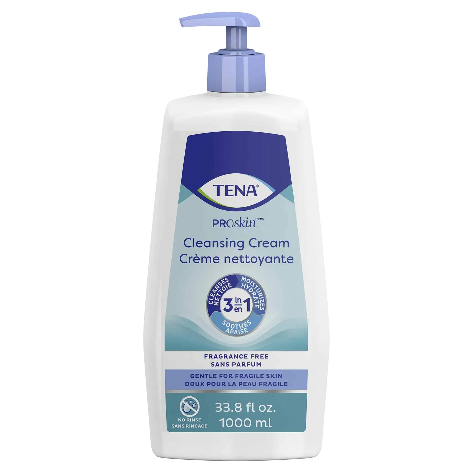 TENA Body Wash Cleansing Cream, Alcohol-Free, 3-in-1 Formula, Unscented, 1 Liter Pump Bottle TENA Body Wash Cleansing Cream, Alcohol-Free, 3-in-1 Formula, Unscented, 1 Liter Pump Bottle