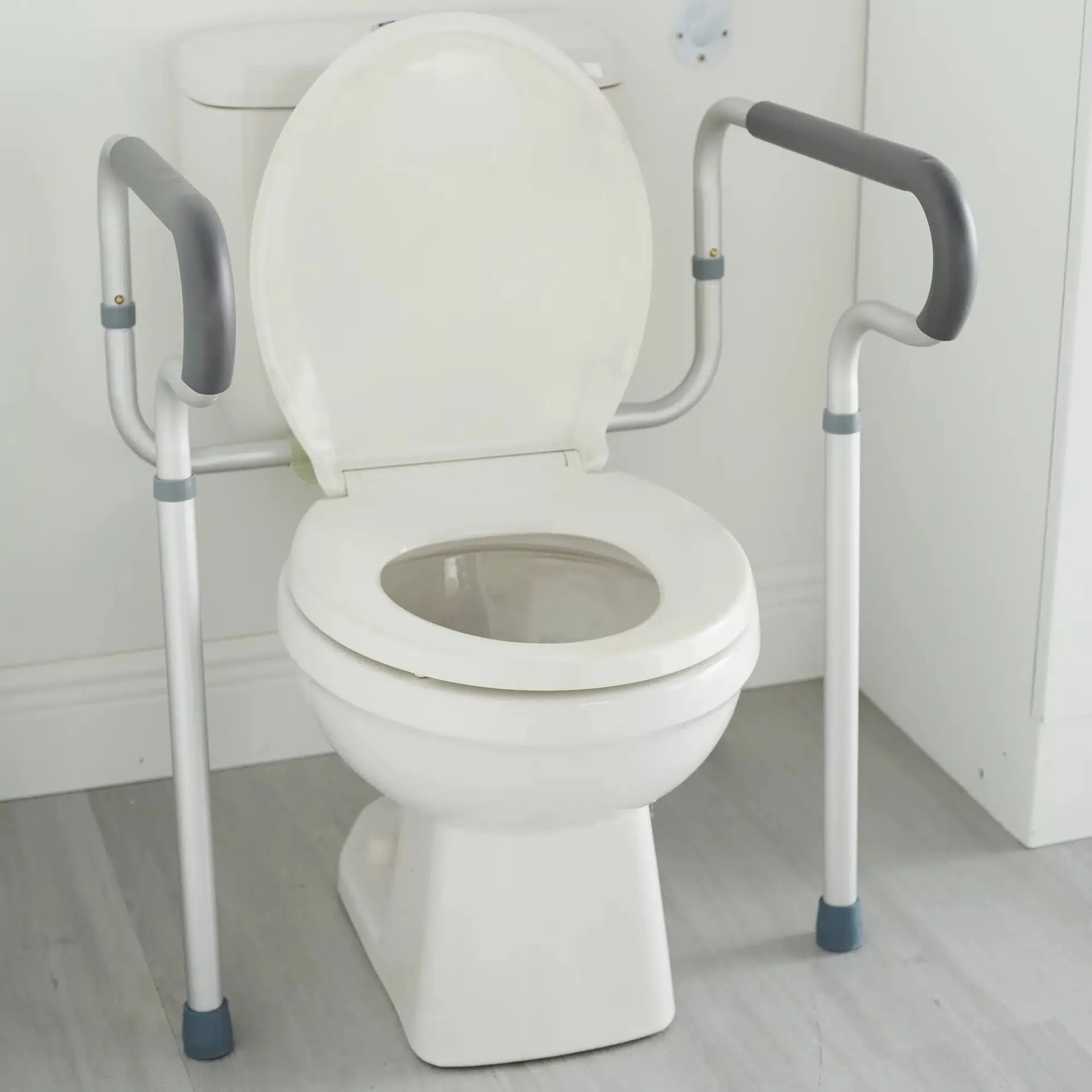 McKesson Toilet Safety Rail, Gray Aluminum - Image 4