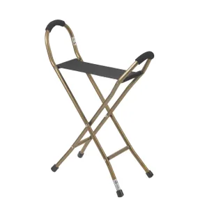 Drive Medical Folding Lightweight Cane with Sling Style Seat Drive Medical Folding Lightweight Cane with Sling Style Seat