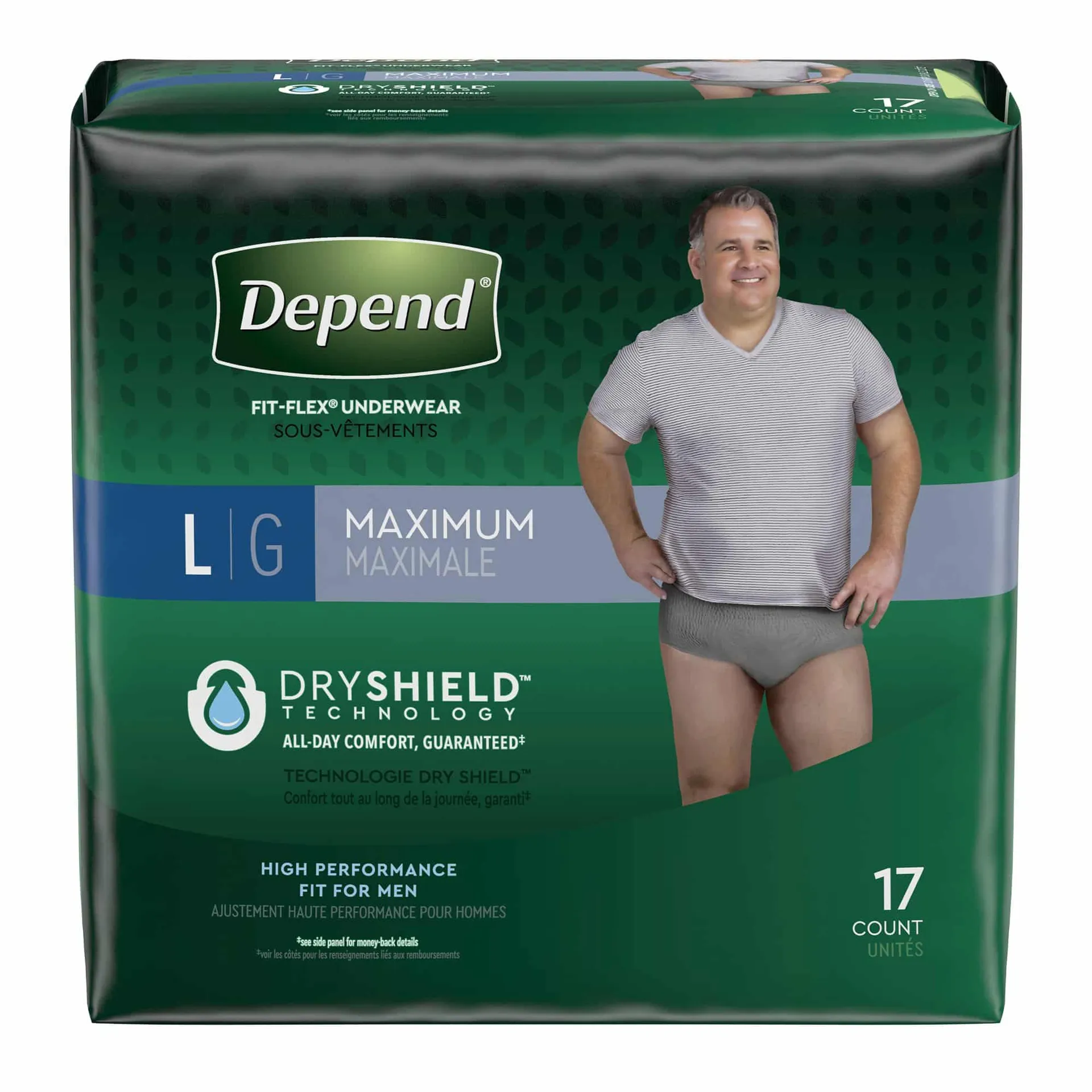 Depend FIT-FLEX Adult Absorbent Underwear For Men With Maximum Absorbency Depend FIT-FLEX Adult Absorbent Underwear For Men With Maximum Absorbency