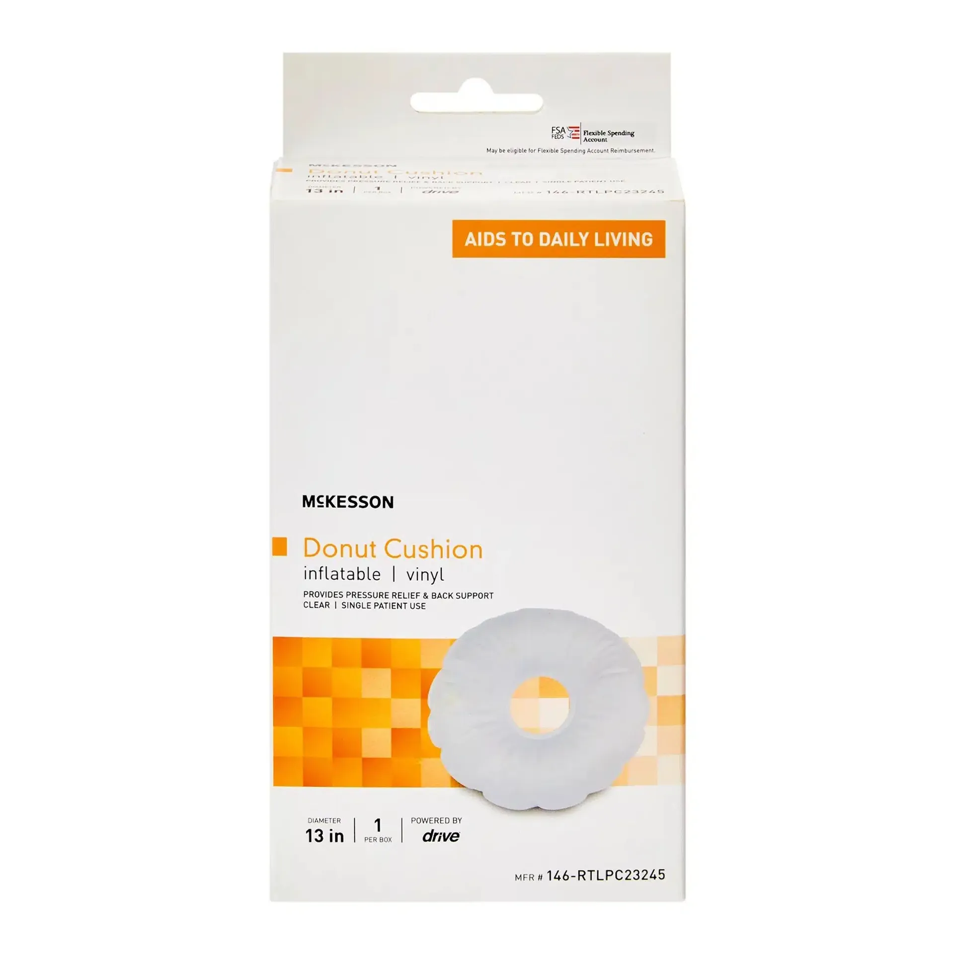 McKesson Vynal Ring Cushion White - Image 2